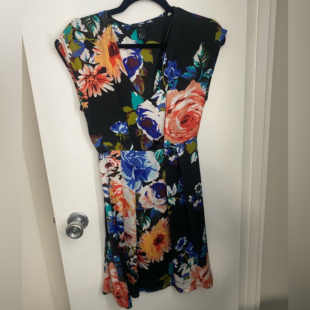 H&M floral mini dress